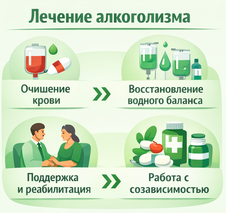 лечение алкоголизма в Мариуполе этапы